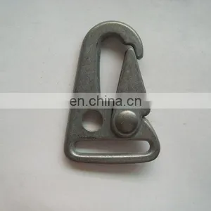 Round and Flat Shape Silver Metal Hook Buckle ,metal Dog Snap Hook thumbnail-3