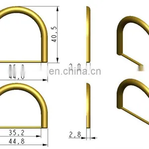 SA5066 Metal Slide Buckles,pants/bags Double d Ring Buckle Fashion Double d Ring Metal Bag Strap Accessories thumbnail-2