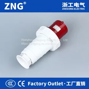 Industrial Plug AC380V 63Amp 3P+N+PE, IP67 Waterproof IEC309 Plug With 3-phase-5-wire thumbnail-1
