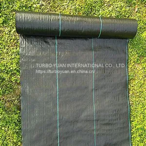 Garden Ground Cover Stop Grass Growing Polypropylene Woven Weed Mat / Weed Barrier Fabric Cloth thumbnail-5