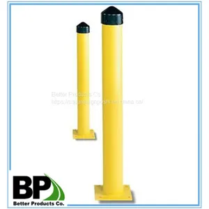 Galvanized Yellow Painted Steel Road Bollard for Safety thumbnail-1