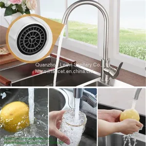 Promotion Solid 304 Stainless Steel Hot and Cold Kitchen Faucet Sink Mixer Tap With Aerator Sink Faucet thumbnail-5