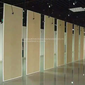 Mobile Wood Folding Sliding Modular Operable Soundproof Movable Partition Walls thumbnail-5