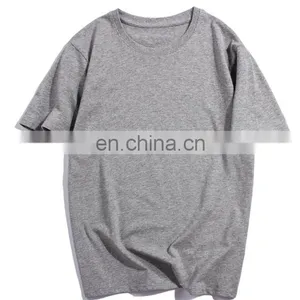 Custom Logo Printed Embroidery Oversized Unisex Mens Womens Plain Blank Cotton Crew Neck T-shirts thumbnail-3