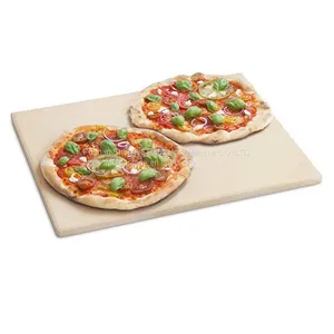 Rectangle Cordierite Fire Brick Pizza Stone Bakeware Durable Pizzacraft thumbnail-1