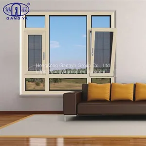 Aluminum Window Manufacturers Thermal Break Aluminium Casement Window With Tempered Glass thumbnail-1