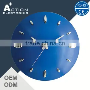 Rohs Certified Elegant Factory Direct Price Round Plastic Wall Clock thumbnail-1