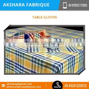 Flawless Finished Cotton Table Cloth With Distinctive Style thumbnail-5