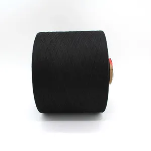 Wenzhou Manufacturer Supplies 60/40 Polyester-cotton Knitting Gloves Yarn Ne6 Black Yarns thumbnail-2