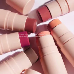 Blush New Private Label Customize Blusher Low Moq Custom Matte Vegan Pink Cream Blush Stick thumbnail-2