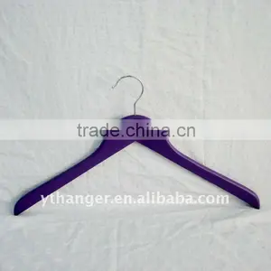 WA36 Purple Wood Hanger for Shirs thumbnail-1