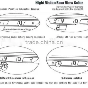 Waterproof Night Vision NEW MINI CAR REAR VIEW BACKUP CAMERA 12V 170 DEGREE thumbnail-6