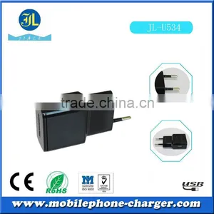 Free Sample EU Plug Wall Charger for Mobile Phone 5V 1A USB Travel Charger thumbnail-1