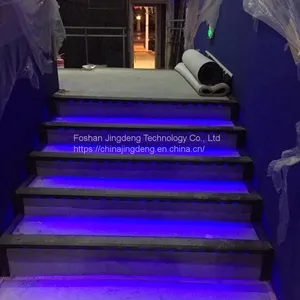 Wholesale Surface Mounted Downward Blue Dot Luminous Carpet LED Step Lamp for Theater thumbnail-1