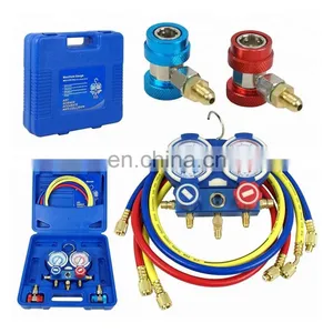 MG-2-R134a R410A Manifold Gauge Set für HVAC-Kälteanlagen und Autoklimaanlagen, Aufladung für R22, R12, R502, 404 AC-Messgerät thumbnail-5