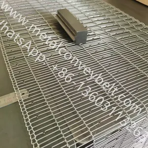 304 Stainless Steel Wire Mesh Ladder Chain Conveyor Belt Flat Flex Belt for Furnace Oven,pizza Oven thumbnail-5