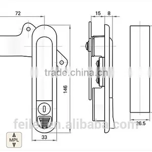 Factory Direct Selling Multi-point Panel Lock thumbnail-6