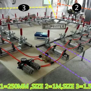 Pneumatic Stretchers for Screen Tensioning With Individual Clamps thumbnail-5