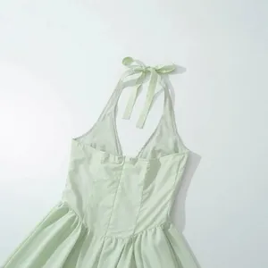 Spring New Dress for Women, Slim Fit and Casual Hanging Neck Design, Niche and Versatile Temperament thumbnail-2