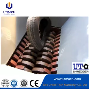 High-Efficiency Double Shaft Shredder for Rubber Crushing thumbnail-3