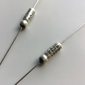 Non-Solid Tantalum Capacitor 100V 3.3uF 3.3MKF 3.3MFD 10% , Axial Wire Lead Tantalum Capacitor 100V 3.3uF 3.3MKF 3.3MFD (335),Kondersator thumbnail-1