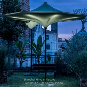Patio Umbrella Suitable for Restaurants, Swimming Pools and Courtyards With Led Lighting. 2025 New Style Sunshade Umbrella With Arched Canopy thumbnail-5