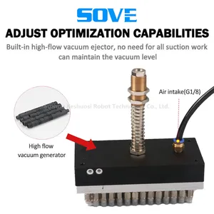 Industrial Pneumatic Vacuum Sponge Suction Cup High-power Integrated Vacuum Suction Cup Suitable for Food Packaging and PCB Board Transportation thumbnail-2