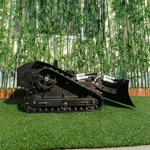 9HP Industrial Single Cylinder Loncin 224CC Gasoline Engine Tracked Remote Operated Bush Trimmer thumbnail-1