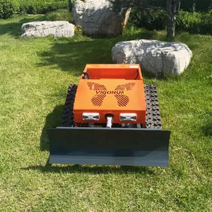 Industrial Grade Gasoline Engine Brushless DC Motor Rubber Track Remote Controlled Residential Slope Mower thumbnail-4