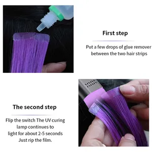 UV-Light Hair Extension Machine Lamp– UV Curing Equipment for V-Light Tape Hair Extensions & Hair Bundles,UV Glue and Comb Kit thumbnail-5