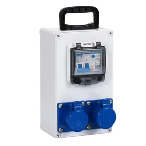 Portable Industrial Waterproof Socket Box With Circuit Breaker Overload Leakage Protection, Multiple Sizes & Socket Configurations Optional thumbnail-3
