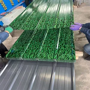 PPGI Color Coated Steel Coil Corrugated Board Roofing Sheet Galvanized Steel Plate thumbnail-1