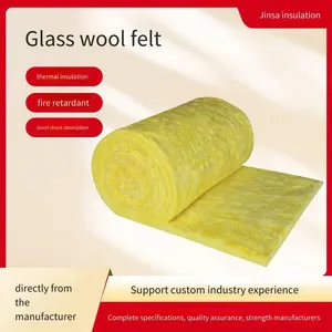Jinsa, Original Manufacturer: Vacuum-packed Glass Wool Roll Felt, Ultra-fine Glass Wool Insulation Felt, Moisture-resistant, Customizable thumbnail-1