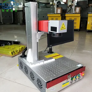 Metal Portable Deep Engraving Equipment Printing MOPA Fiber Laser Marking HengSo Machine thumbnail-5