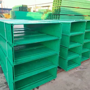Fire Retardant GRP Ladder Cable Tray Fiberglass Composite Cable Ladder for Outdoor Industrial Wiring thumbnail-1