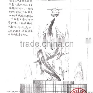Large Morden Stainless Steel Art Garden Sculpture Design thumbnail-1