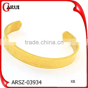 New Gold Chain Design for Men Blank Stainless Steel Cuff Bracelet thumbnail-5