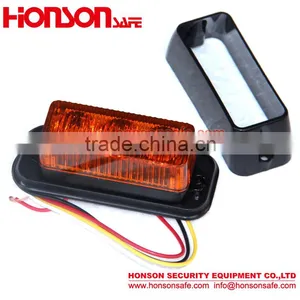 Amber Blue LED Emergency Grille Vehicle Warning Surface Mount Light HF-134 thumbnail-3