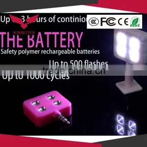 Portable LED Smartphone Flash For And Tablets With Mini USB Charging Port thumbnail-1