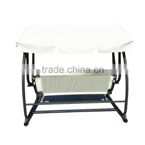 Entertainment Leisure High Quality Luxury Patio 3 Seat Adult Outdoor Garden Swing thumbnail-3