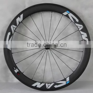 56mm Clincher Carbon Bicycle Wheels 27mm Width Road Bike Wheelset R13 Hubs Sapim CX-Ray Spokes 56C thumbnail-5