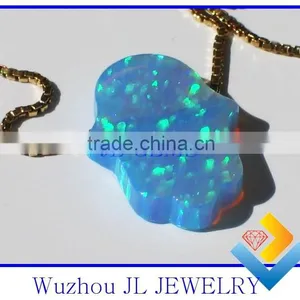 Wholesale 925 Sterling Silver High Quality Hot Opal Hamsa/hand Necklace Jewelry thumbnail-1