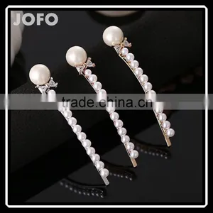 European and American High-end Boutique Fashion Zircon Elegant Pearl Hairpin Hair Accessories Hair Jewelry Party Decoration thumbnail-1