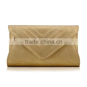 Medium Women Genuine Leather Evening Bags Hidden-clasp Chain Shoulder Strap Clutch Bag thumbnail-5
