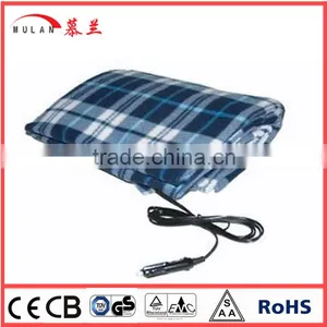 12Volt Polar Fleece Travel Electric Blanket Using in Car thumbnail-2