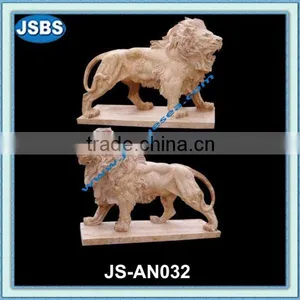 Hand Carved Big Stone Lion Statue thumbnail-1