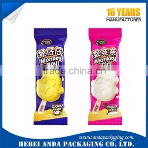 Laminated Material Frozen Plastic Bag Roll, Clear Popsicle Packaging Ice Cream Packaging Bags thumbnail-1
