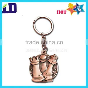 Antique Color Chess Game Souvenior Metal Keychain thumbnail-1