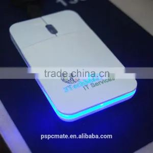Custom Pocket Mouse Portable Laptop Retractable Slim Flat Pocket Mouse With Light up Logo PS-M0077A for Promotion thumbnail-2