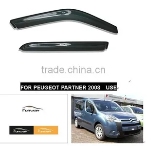 CAR DOOR VISORS RAIN DEFLECTOR FOR PEUGEOT PARTNER 2008 USE thumbnail-1
